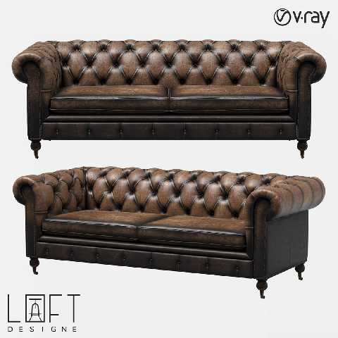 Modern Three-seater Sofa 