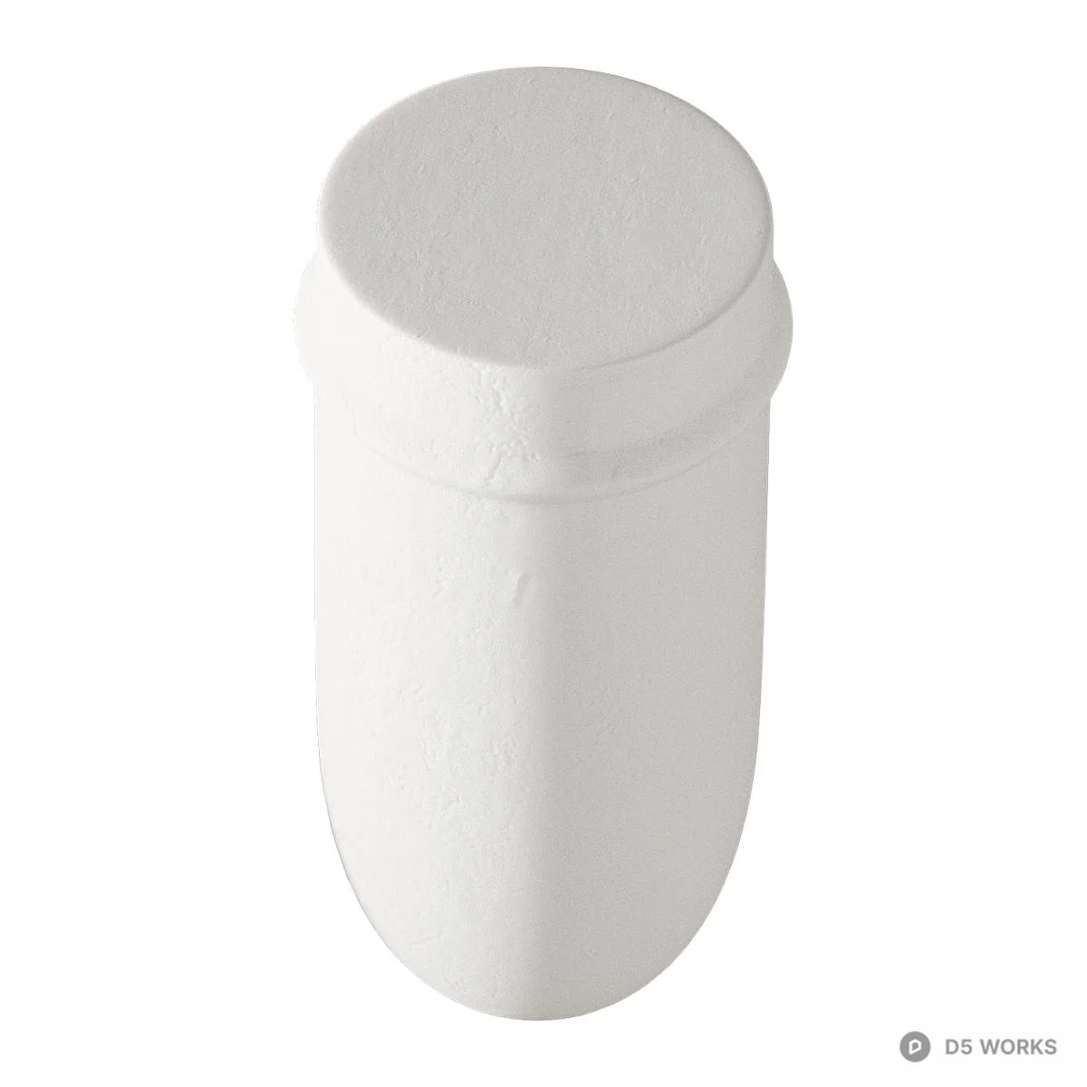 Minimalist White Umbrella Stand 3d model thumbnail 2