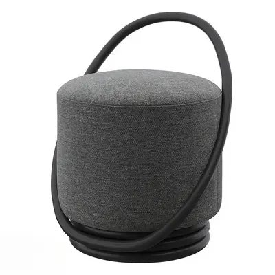 Minimalist Fabric Stool With Loop Handle 3d model