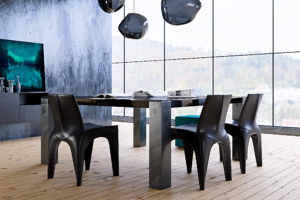 Modern Dining Table & Chairs Set