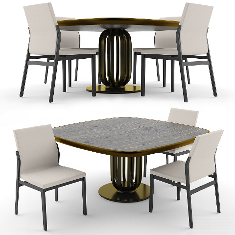 Modern Leisure Table & Chair Set