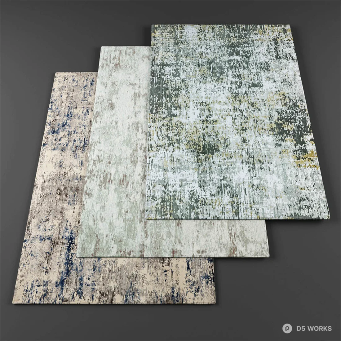 Abstract Patterned Area Rug 3d model - Image 1