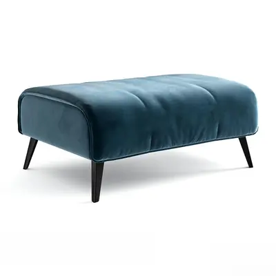 Velvet Upholstered Sofa Bench 3d model
