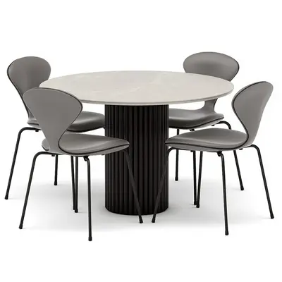 Modern Dining Table & Chairs Set