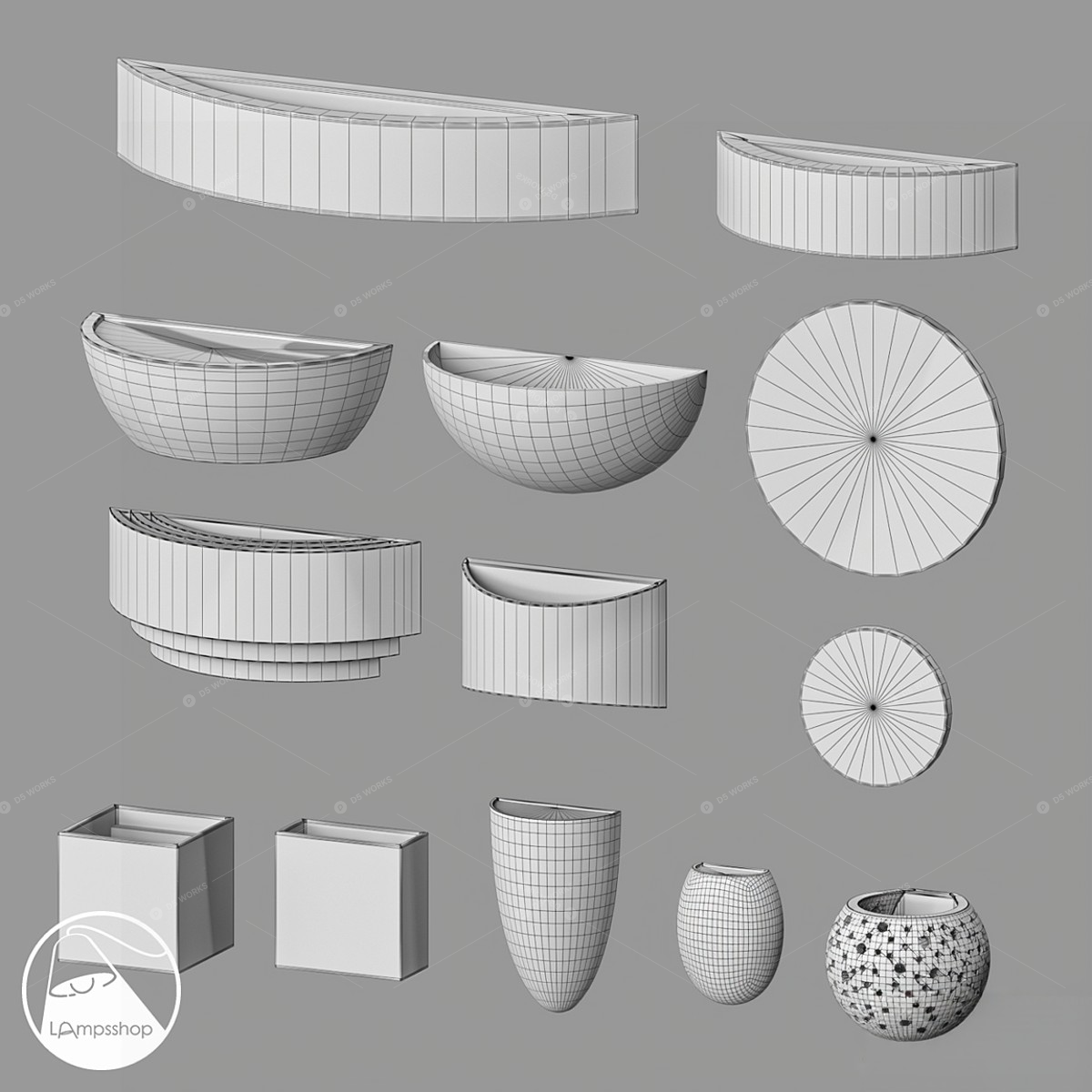 Wall Lights 3D Models 2