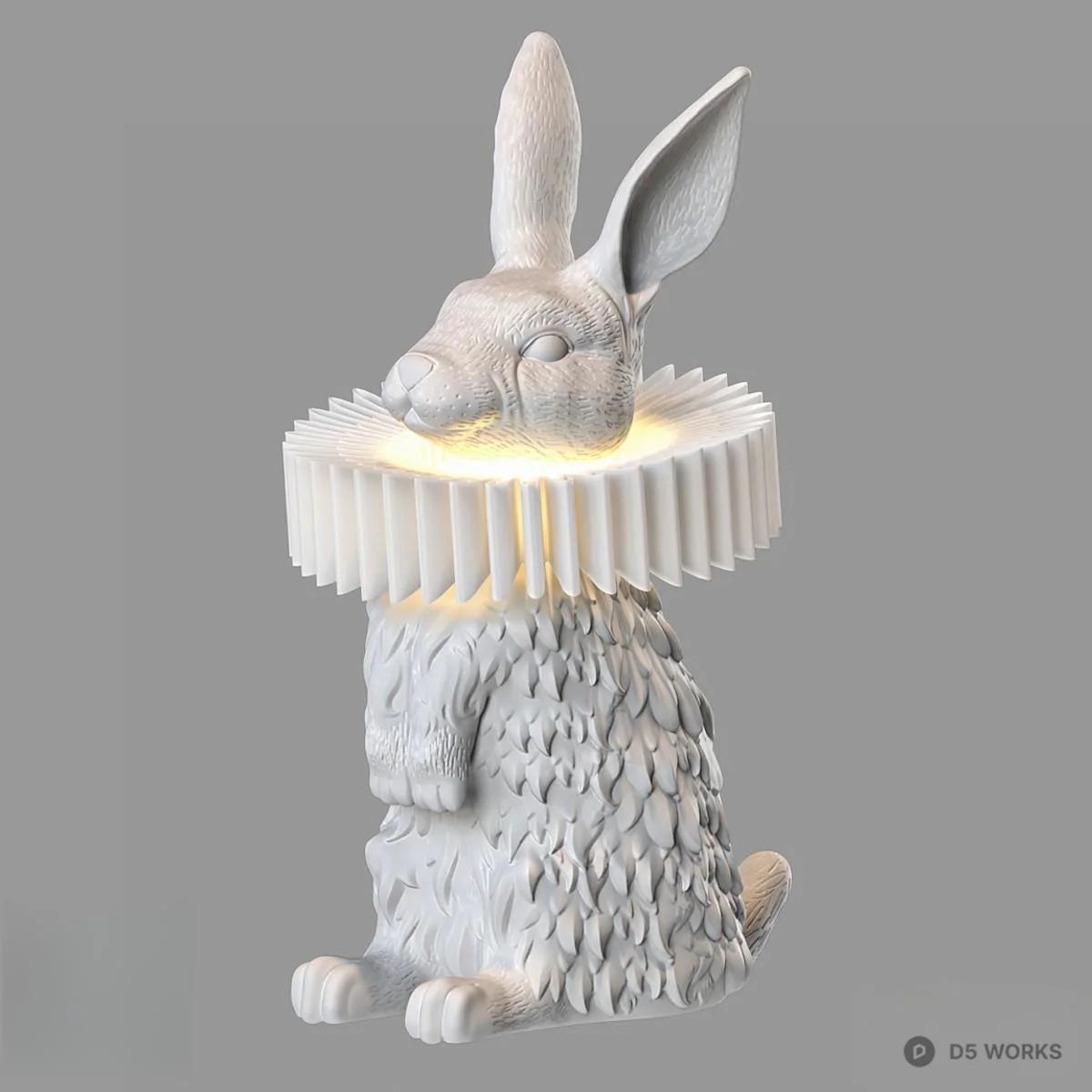 Rabbit Shaped Table Lamp 3d model - Image 1