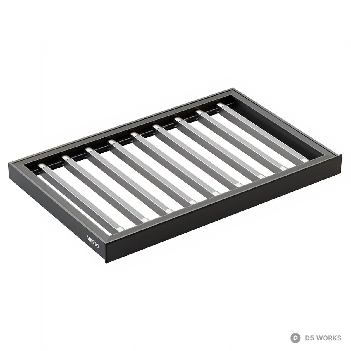 Minimalist Stainless Steel Drying Rack 3d model - Image 1