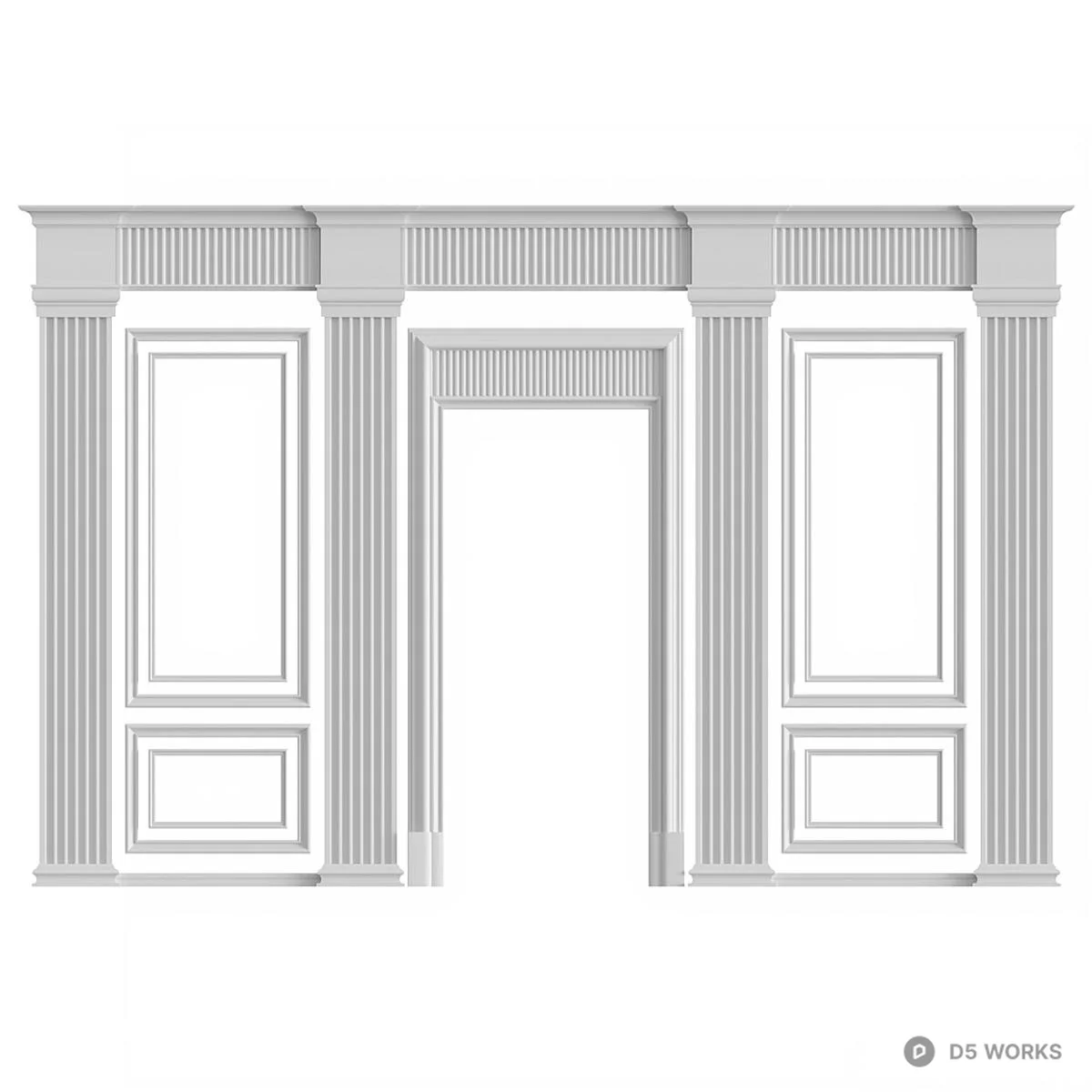 Classic Panel Molding 3d model - Image 1