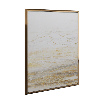 Paintings Yellow Metal Frame Hanging Picture 04 