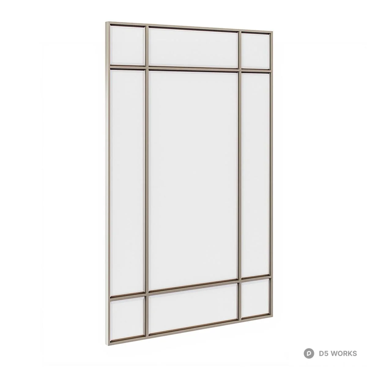 Geometric Frame Decorative Mirror 3d model - Image 1
