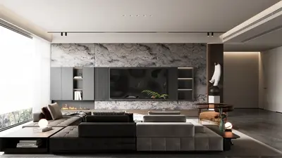 Italian TV Feature Wall