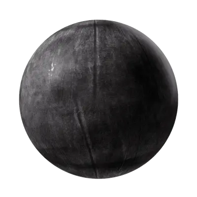 Black nubuck leather