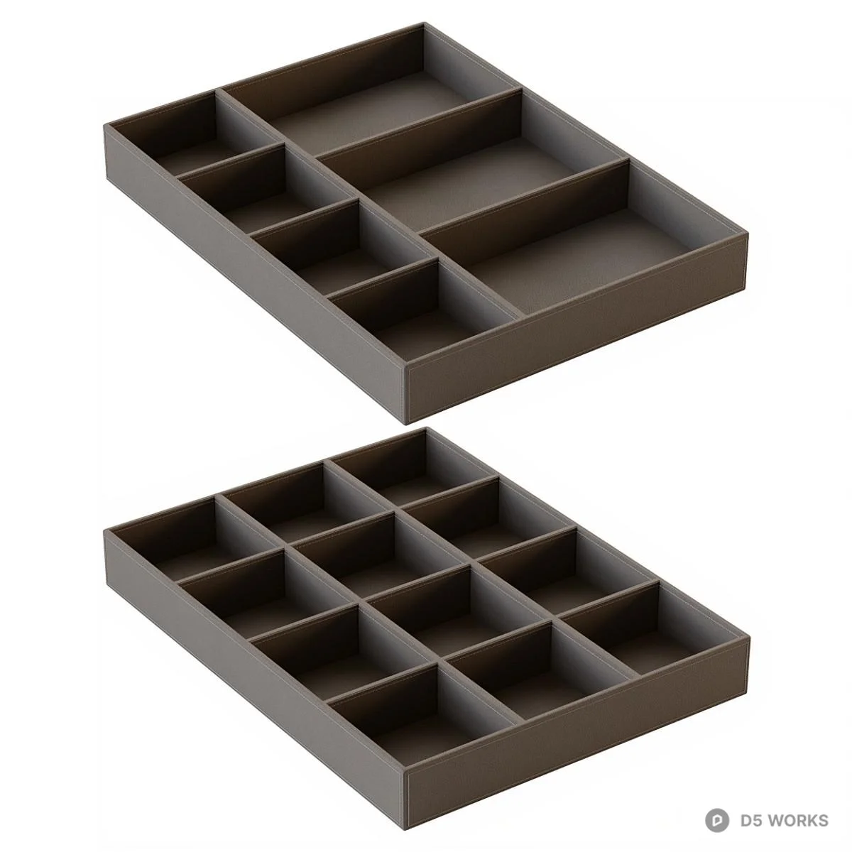 Modular Storage Tray Set 3d model - Image 1