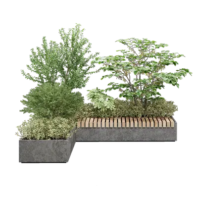 Grouped vegetation 15 3d model