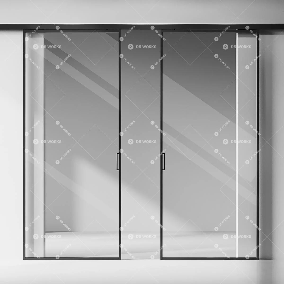 Sliding Door 3d model thumbnail 2