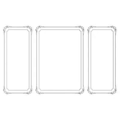 Ornate Frame Set 3d model