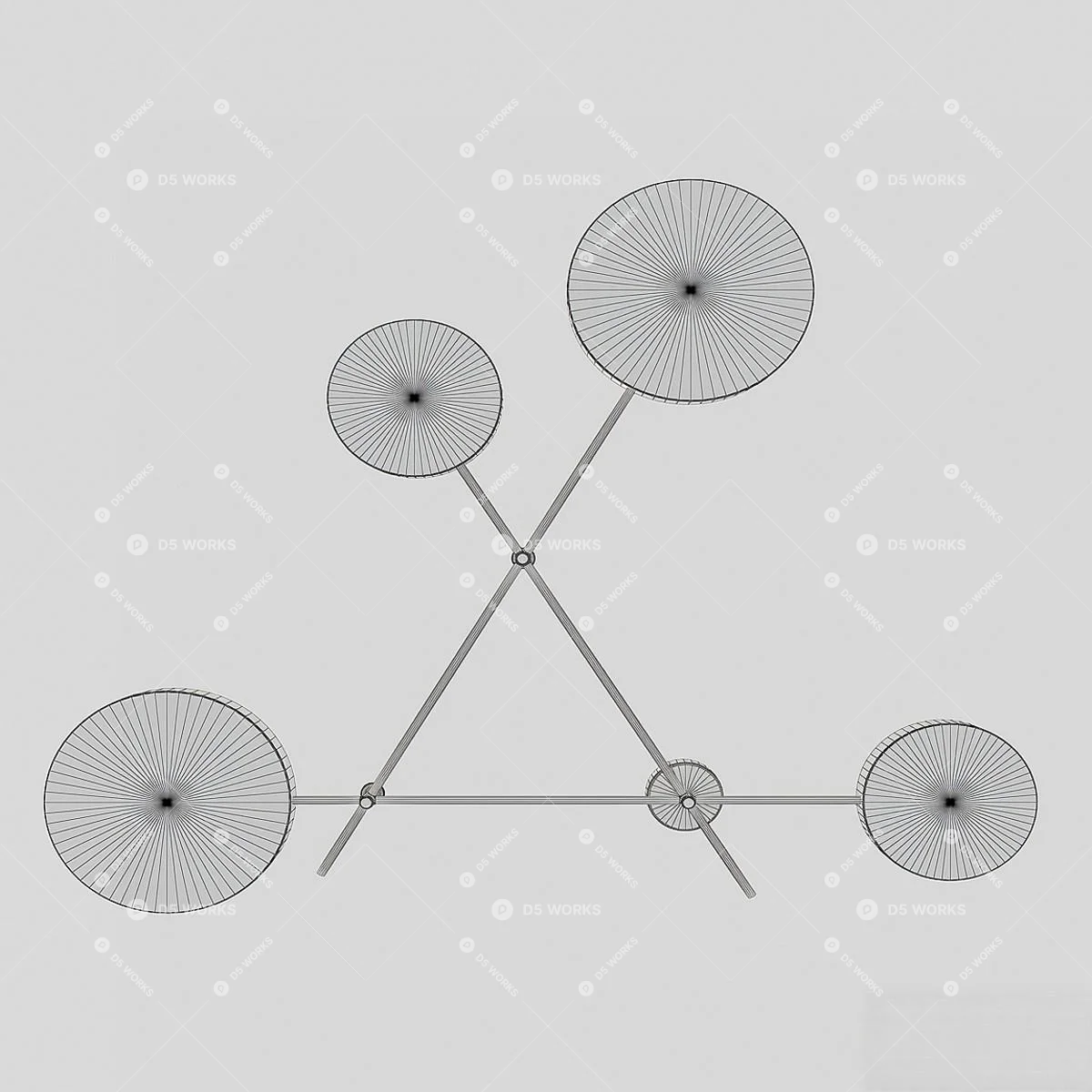 Modern Wall Lamp 3d model thumbnail 3