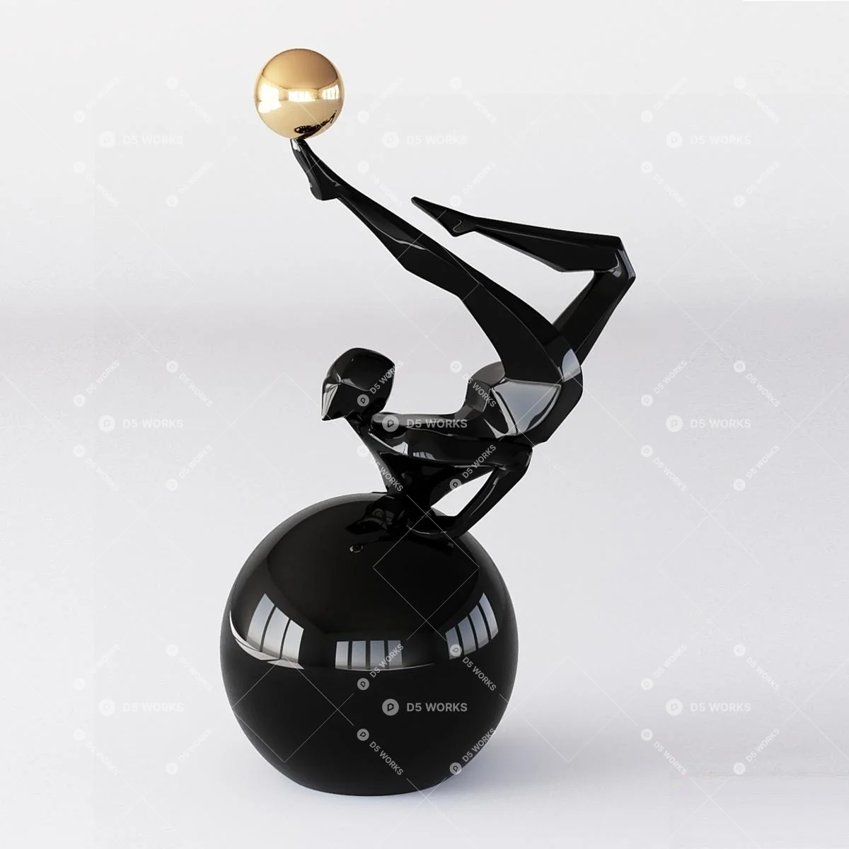 Modern Sculpture 3d model thumbnail 6