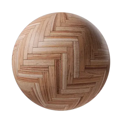 Elegant walnut herringbone parquet