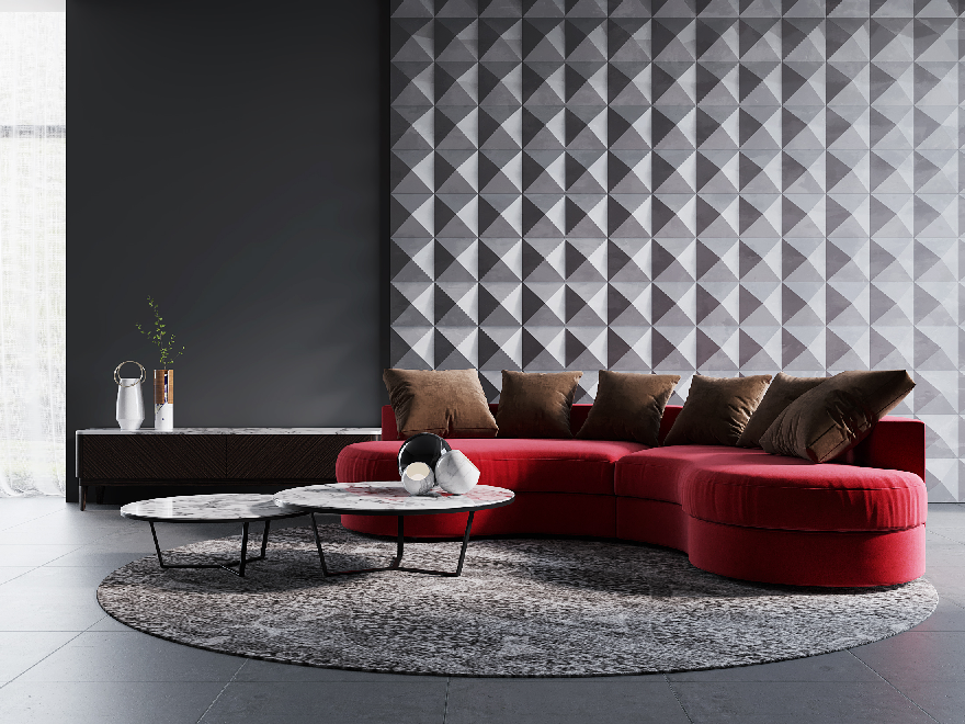 Modern Sofa & Side Table Set