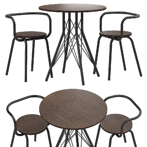 Modern Outdoor Table & Chairs Set