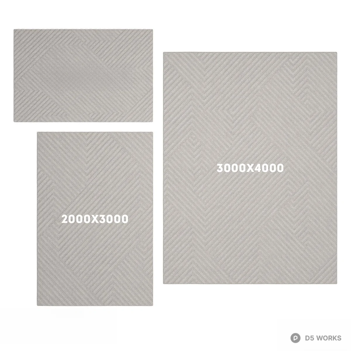 Herringbone Pattern Carpet 3d model thumbnail 2