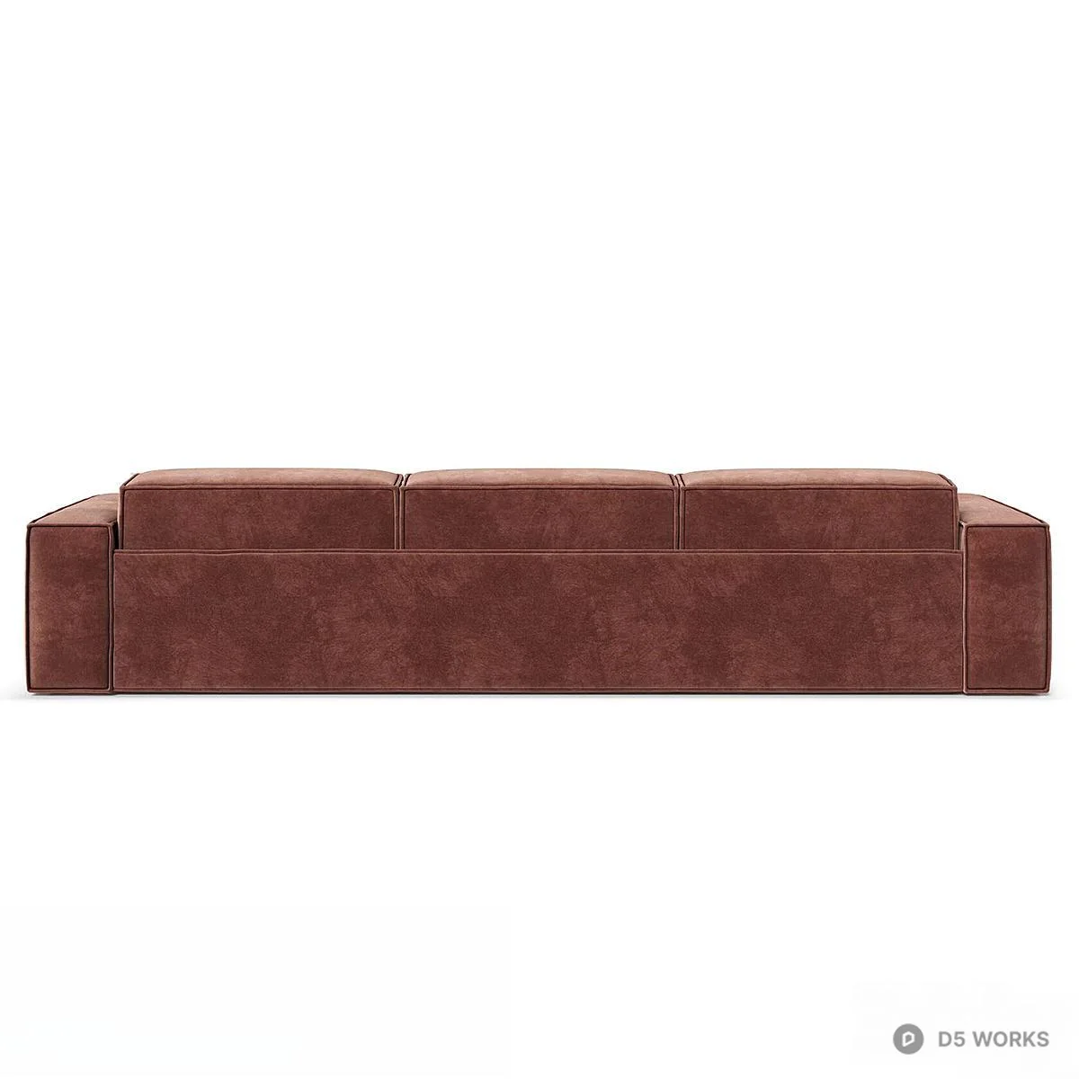 Modular Velvet Sectional Sofa 3d model thumbnail 4