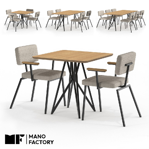 Modern Outdoor Table & Chairs Set
