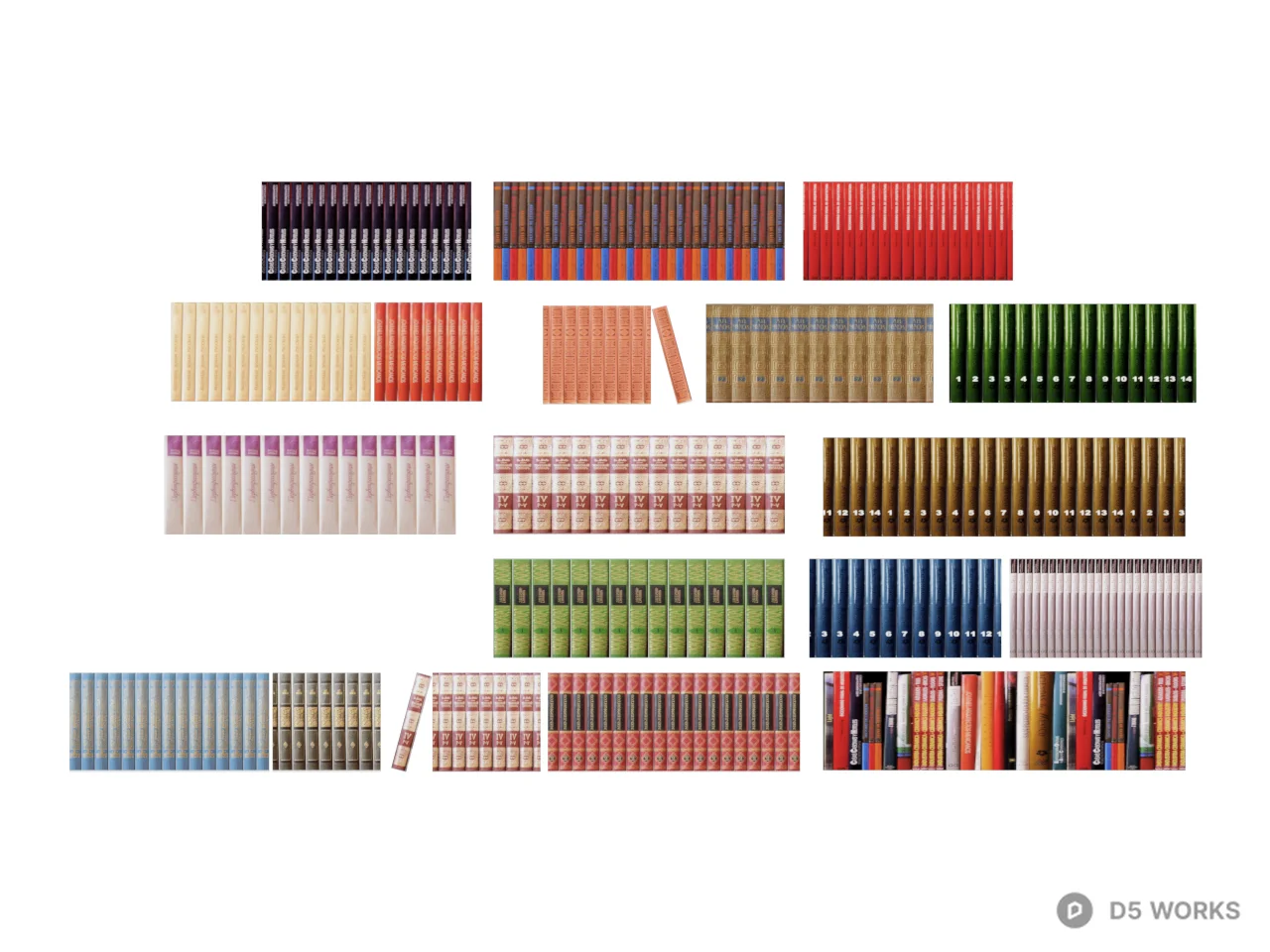 Stacked Book Display 3d model thumbnail 2
