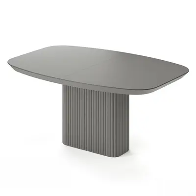 Ribbed Base Minimalist Dining Table 3d model
