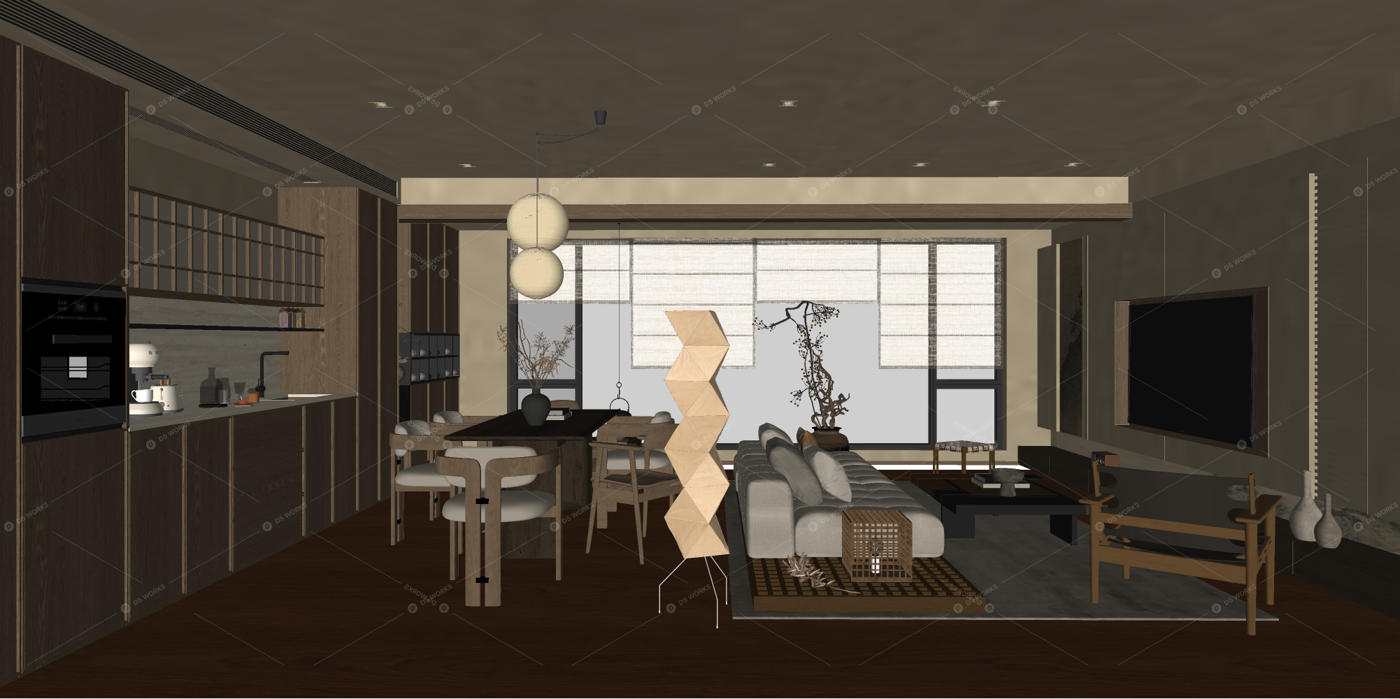 Living & Dining Rooms 3D Models 3