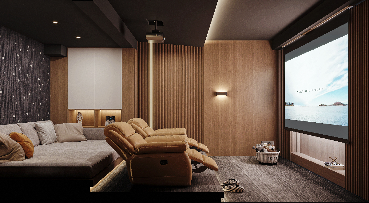 Modern Home Theater Room 