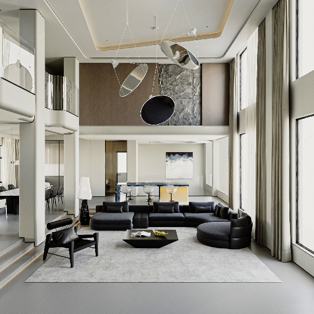 Modern Villa Living Room