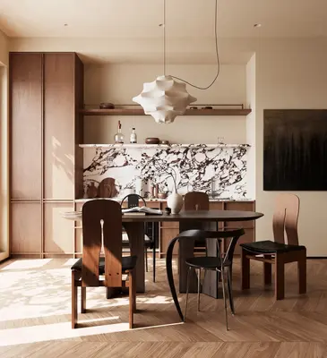 Contemporary Dining Room (Home)