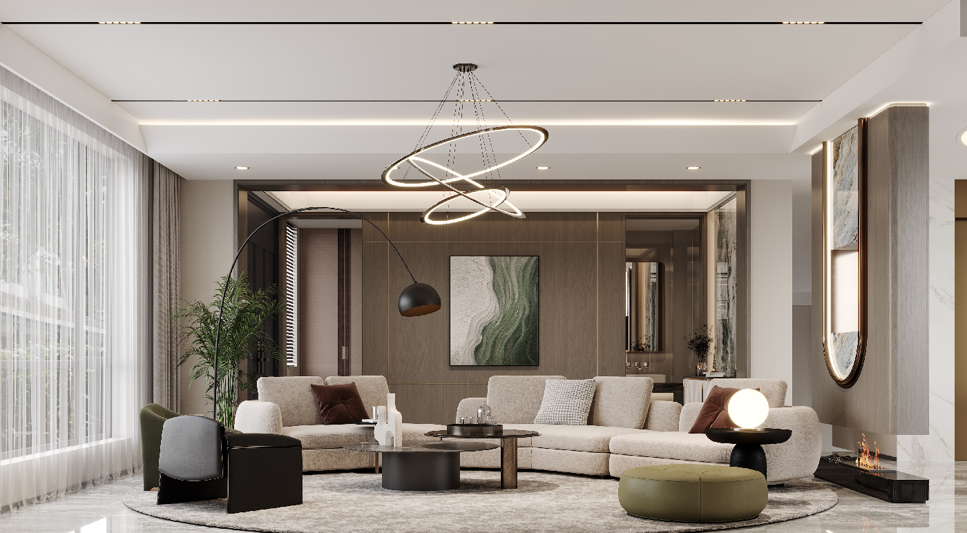 Modern Villa Living Room