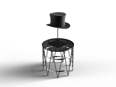 Modern End Table 3d model