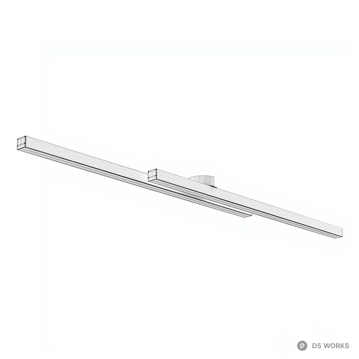 Linear LED Light Bar 3d model thumbnail 2