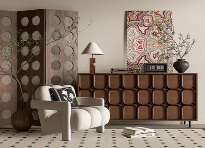 Mid-Century Modern Furniture Set 3d model