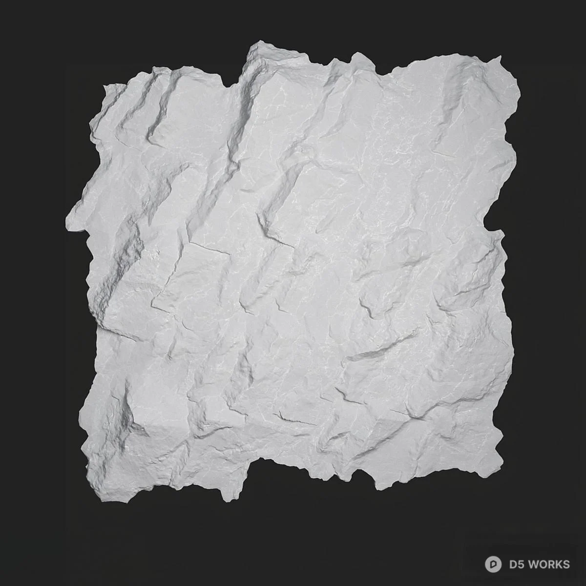 Textured Wall Panel 3d model - Image 1