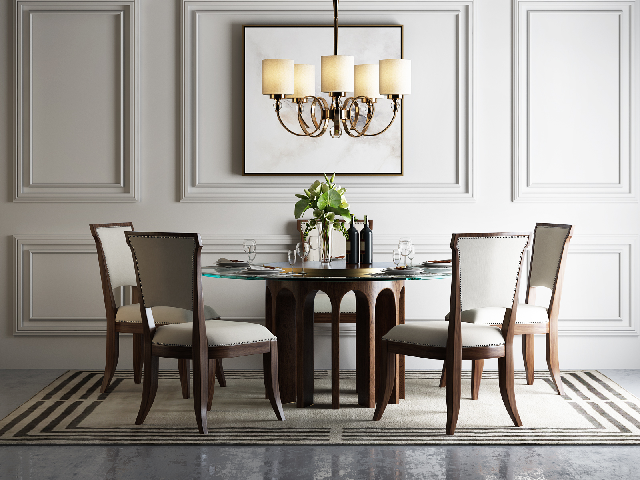 European Dining Table & Chairs Set