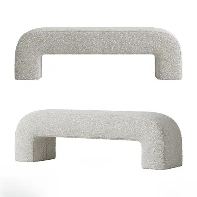 Textured Minimalist Stool 3d model
