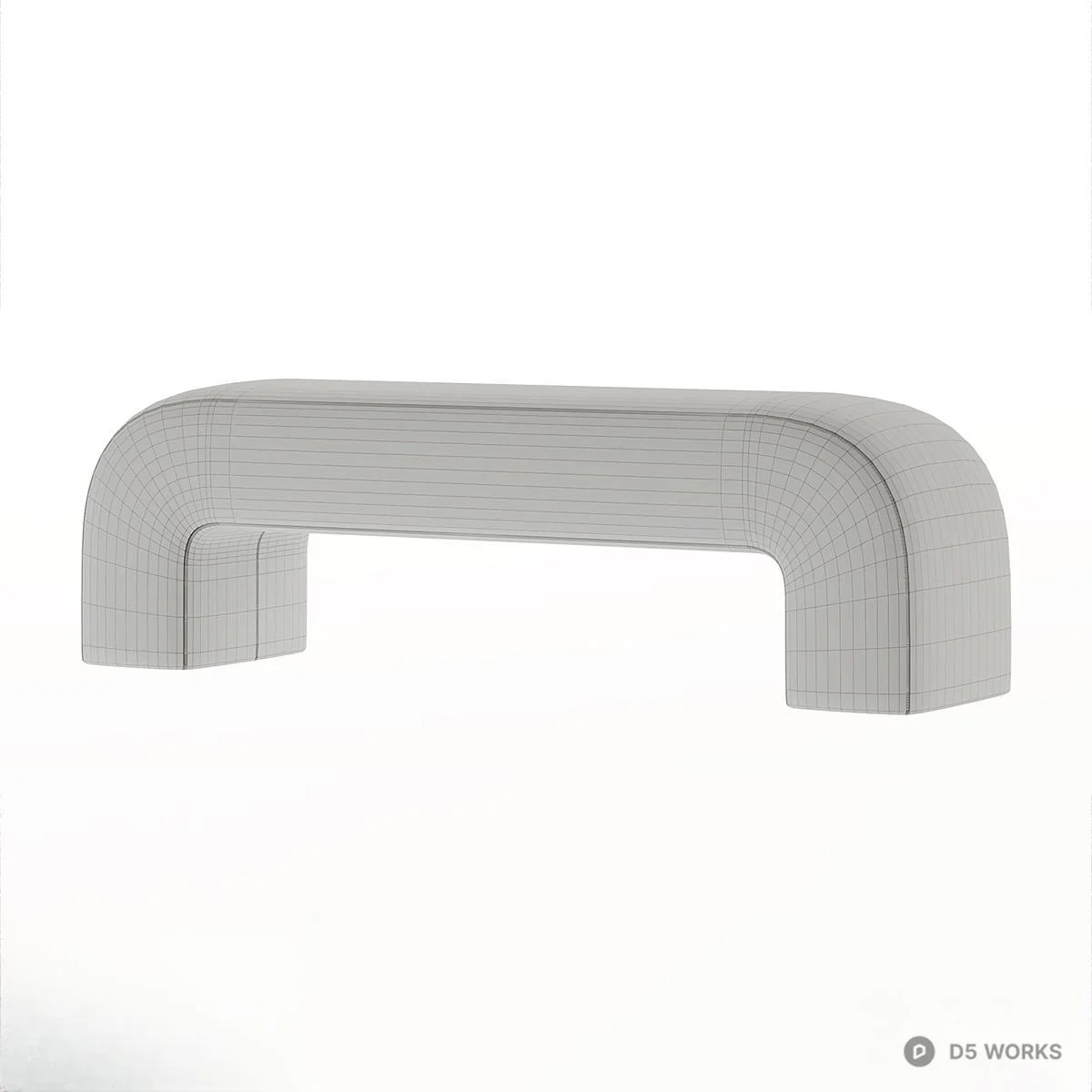 Textured Minimalist Stool 3d model thumbnail 2