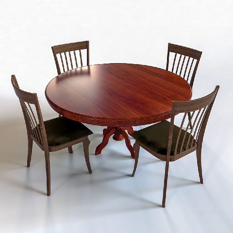 Modern Dining Table & Chairs Set