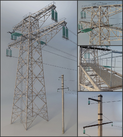 Modern Electric Tower
