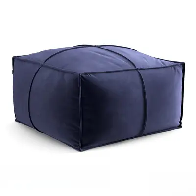 Navy Blue Minimalist Bean Bag Sofa 3d model