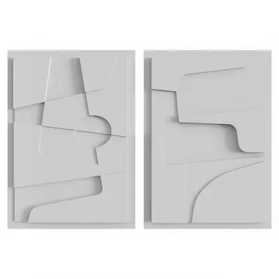Abstract Geometric Wall Decor 3d model