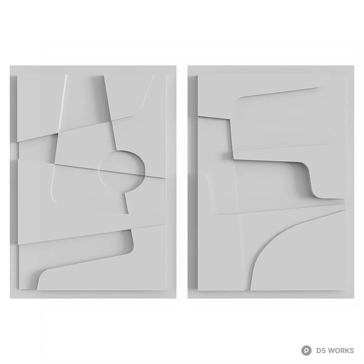 Abstract Geometric Wall Decor 3d model - Image 1