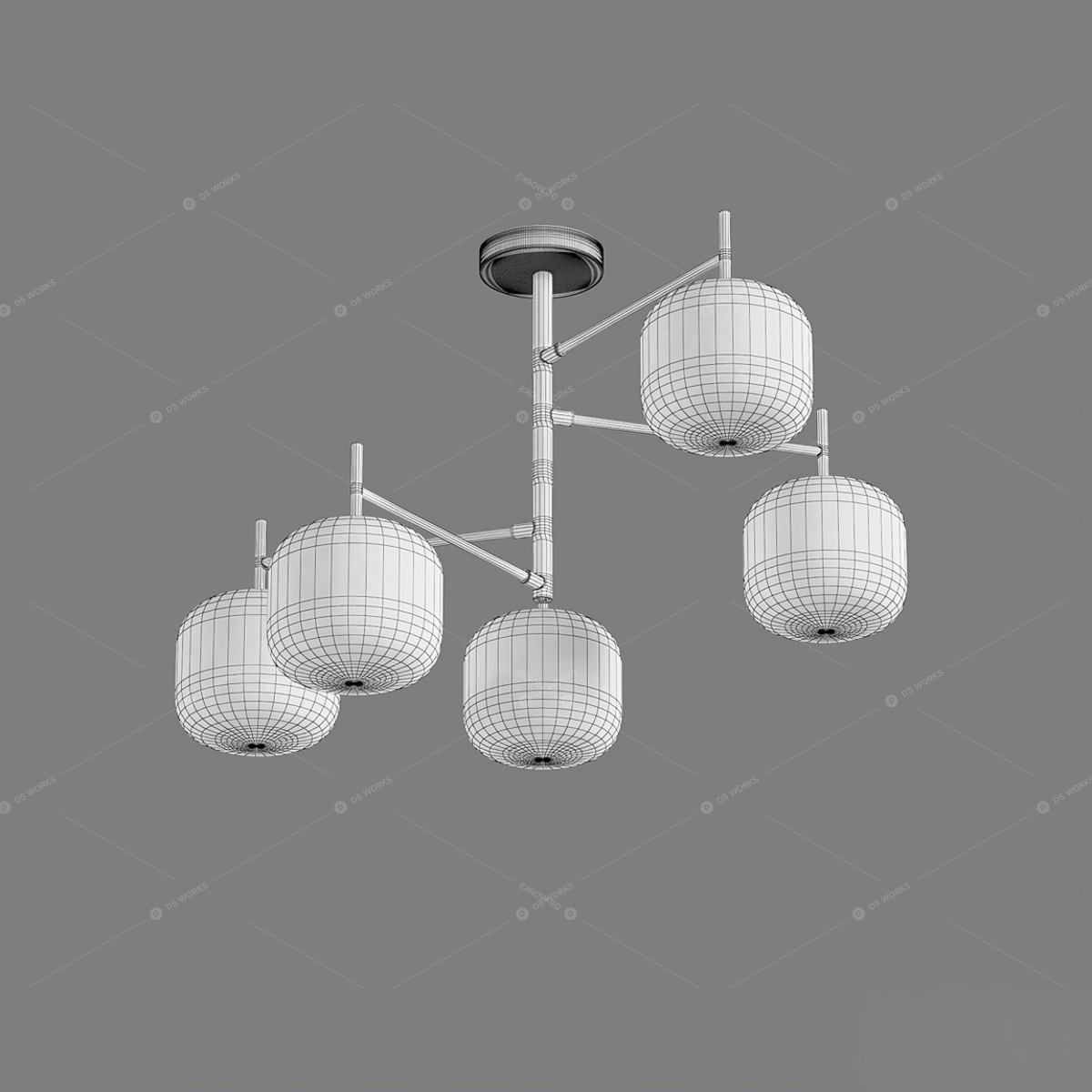 Flush Mount Lights 3D Models 3
