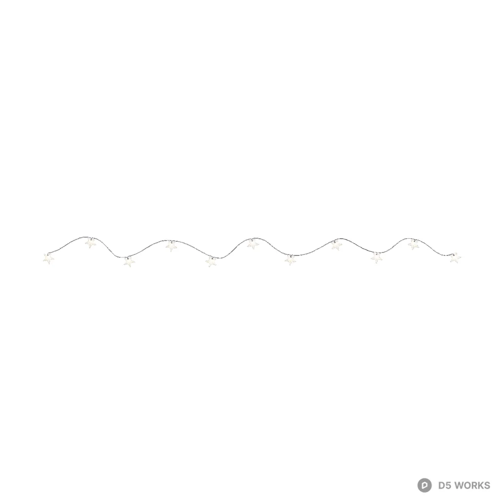 Star string lights 01 3d model - Image 1