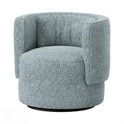 Textured Swivel Armchair 3d model